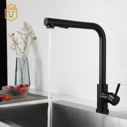 Black Kitchen Faucets with Pull Out Spout