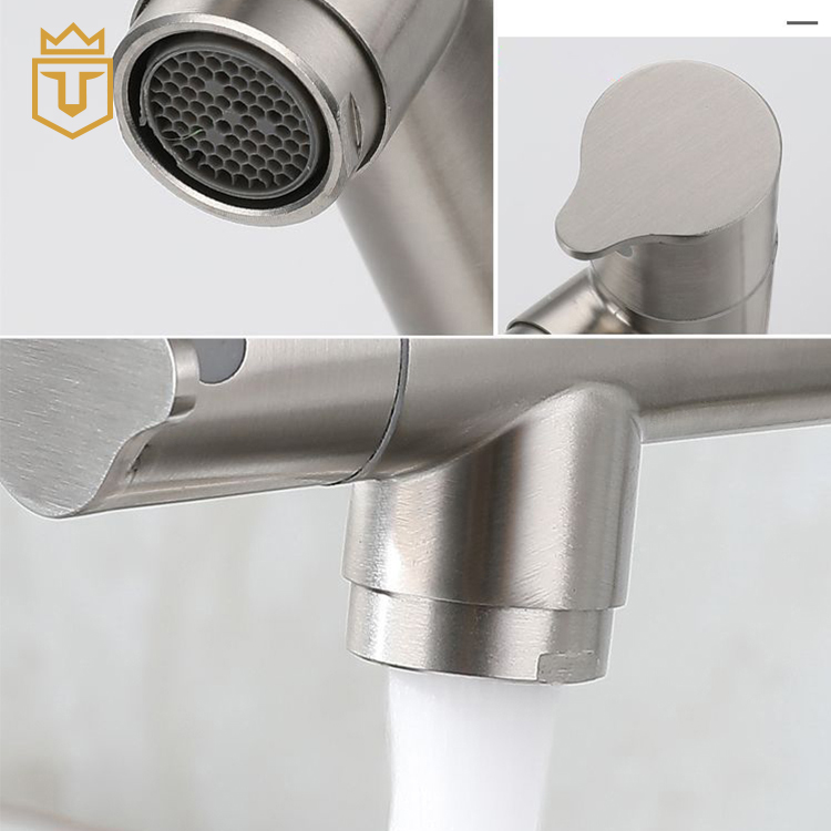 SS304 Commercial Spring Kitchen Faucet