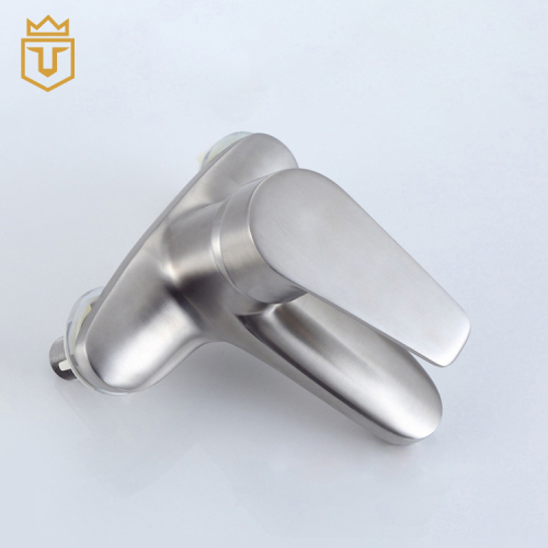 Brushed Stainless Steel 304 Double Holes Basin Faucet
