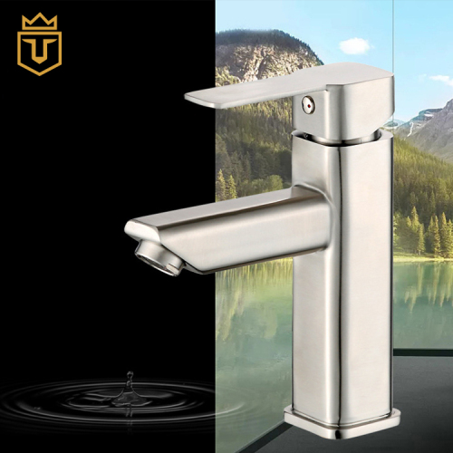 304 SS Round Square Basin Water Tap