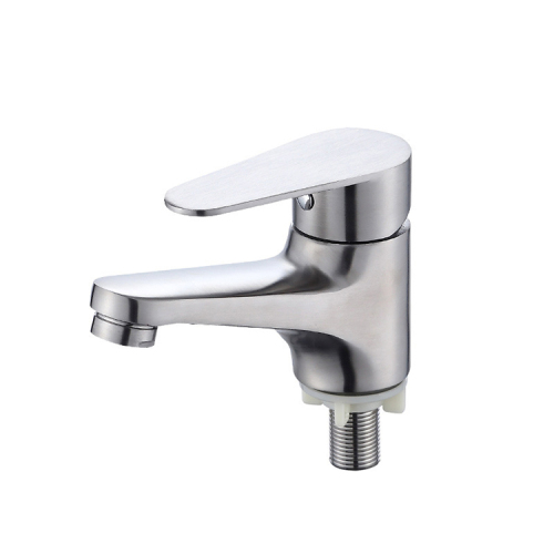 SUS Bathroom Basin Sink Faucet Cold Water Tap Faucet