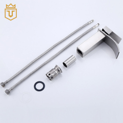 Single Handle Hot Cold Water Basin Faucet Waterfall