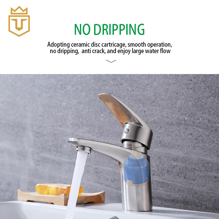 Single Handle Lavatory SS Basin Mixer Tap