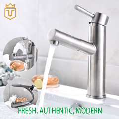 Bathroom Pull Out Basin Mixer Faucet