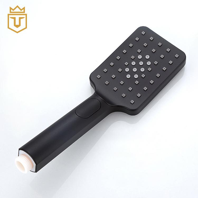 Simple SS 304 Square Hand Shower Set Black