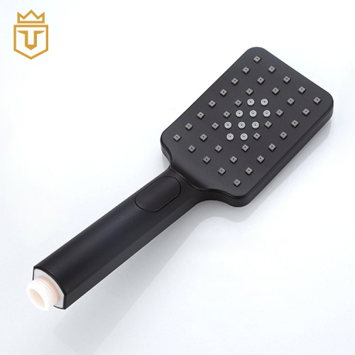 Simple SS 304 Square Hand Shower Set Black