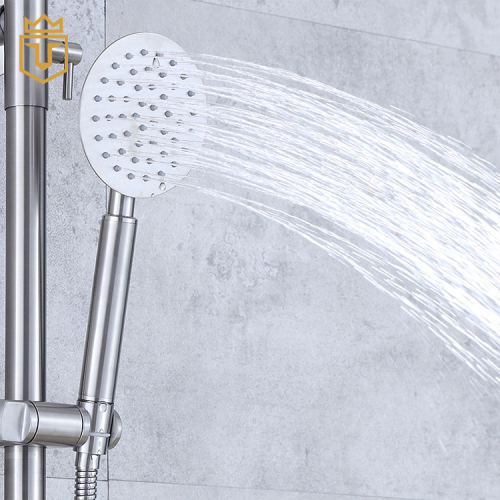 Shower Room SUS Bathroom Shower Set with Shampoo Shelf