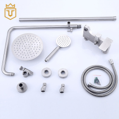 Shower Room SUS Bathroom Shower Set with Shampoo Shelf