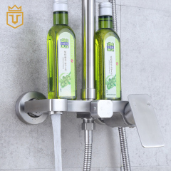 Shower Room SUS Bathroom Shower Set with Shampoo Shelf