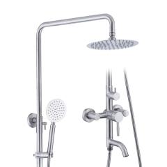 Stainless Steel Bathroom Shower Mixer Wall Set