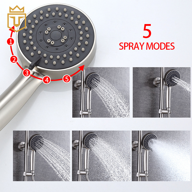SS Multi-Function Rain Shower Set with Shelf