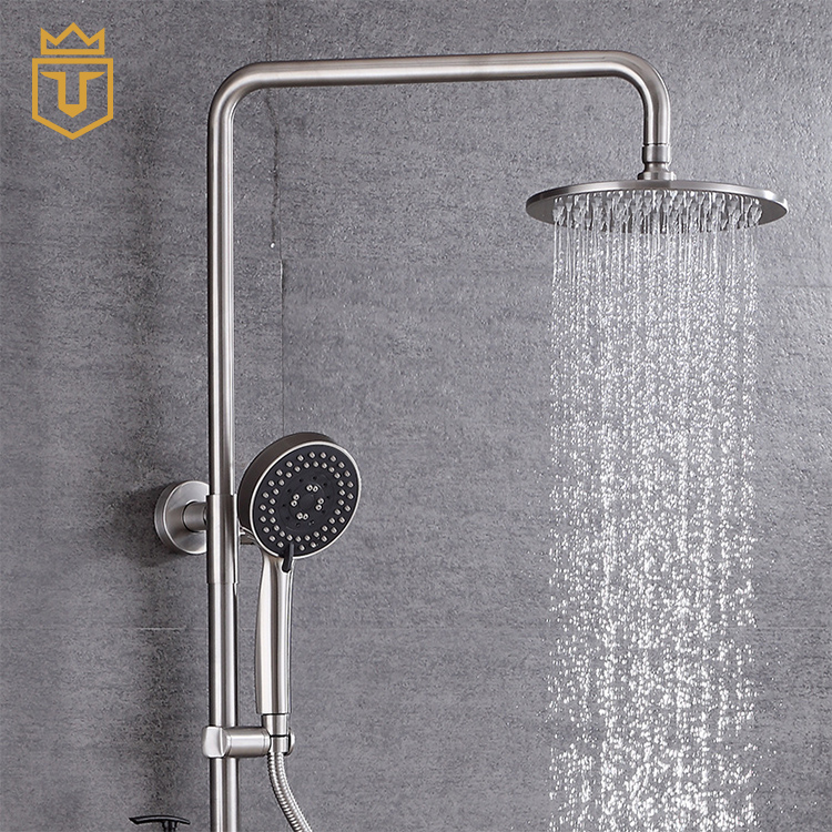 SS Multi-Function Rain Shower Set with Shelf