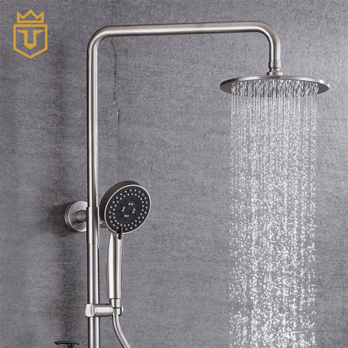 SS Multi-Function Rain Shower Set with Shelf