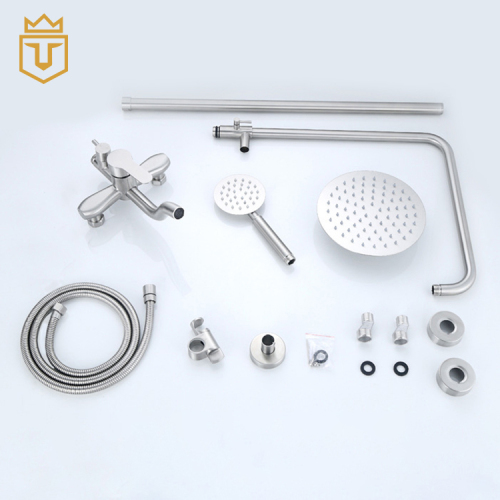 Wall Mounted Exposed Bathroom Shower Set Mixer