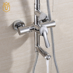 Shiny Chome Shower Mixer Set