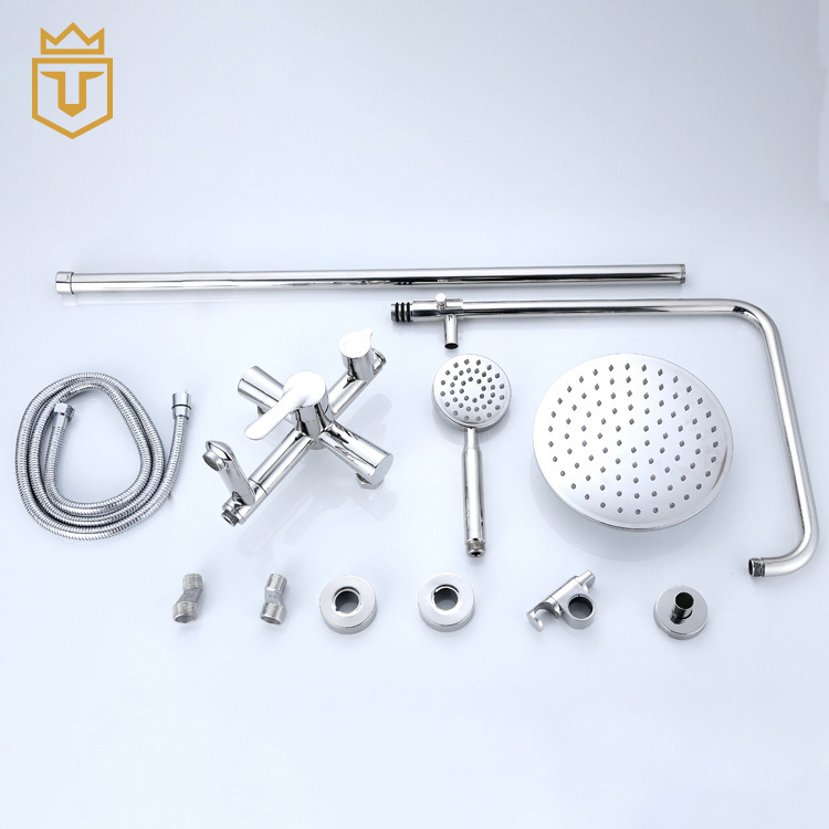 Shiny Chome Shower Mixer Set