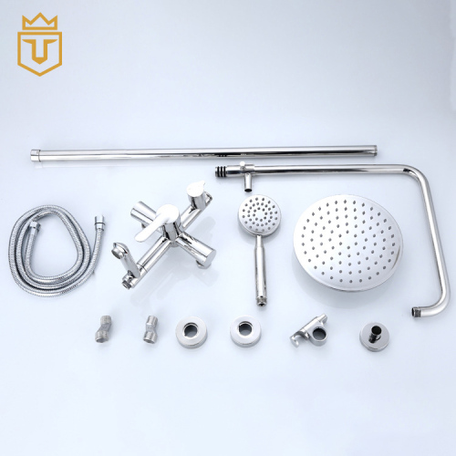 Shiny Chome Shower Mixer Set
