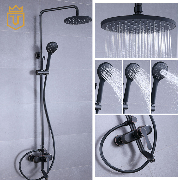 Wall Mounted Bathroom Exposed ORB Shower Set