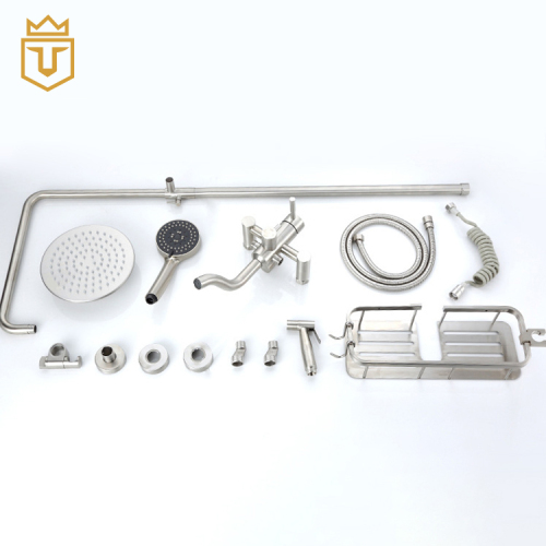 SS Multi-Function Rain Shower Set with Shelf