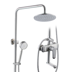 Wall Mounted Exposed Bathroom Shower Rail Set