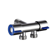 Cold Water SS 304 2 Outlets Dual Angle Valve