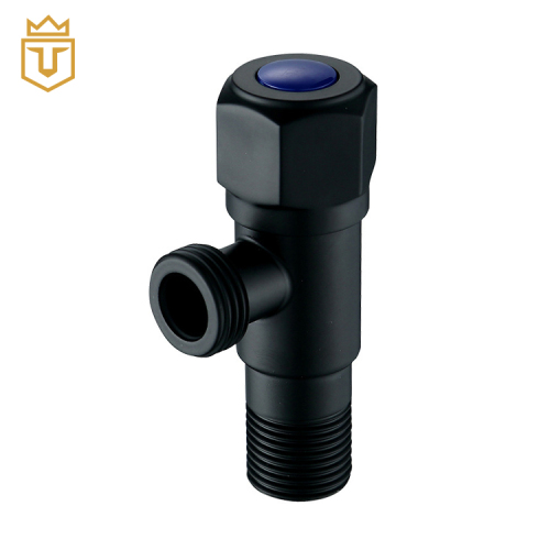 Hot Cold Water Toilet Black Angle Valve
