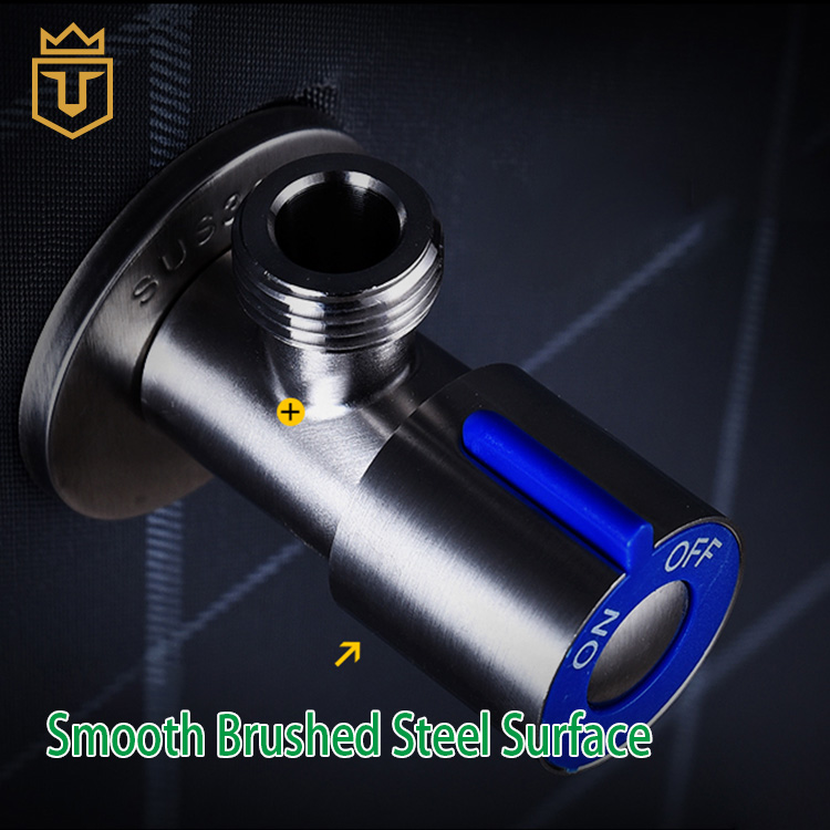 Bathroom Hot Cold Water Long Angle Stop Valve