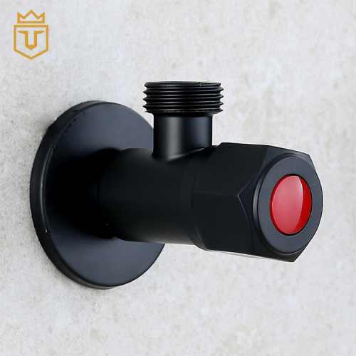 Hot Cold Water Toilet Black Angle Valve