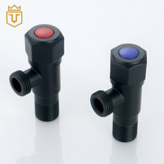 Hot Cold Water Toilet Black Angle Valve