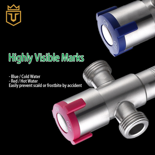 Single Handle 2 Way SUS304 Angle Valve
