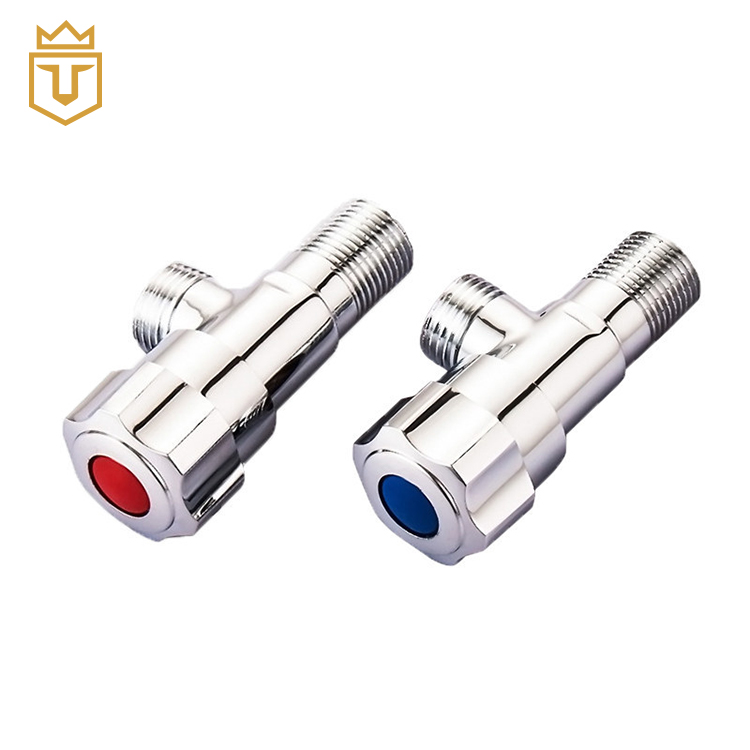 Toilet Chrome Brass Quick Open Brass Angle Valve