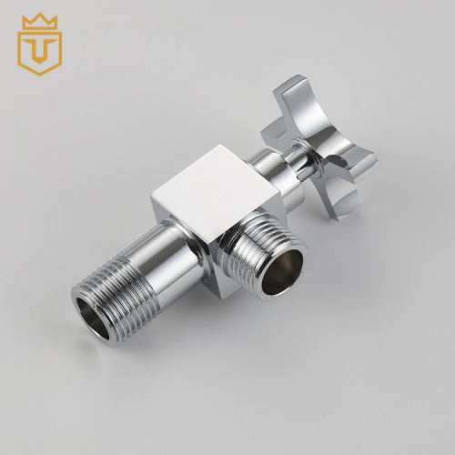 Chromed Cross Handle Toilet Angle Valve