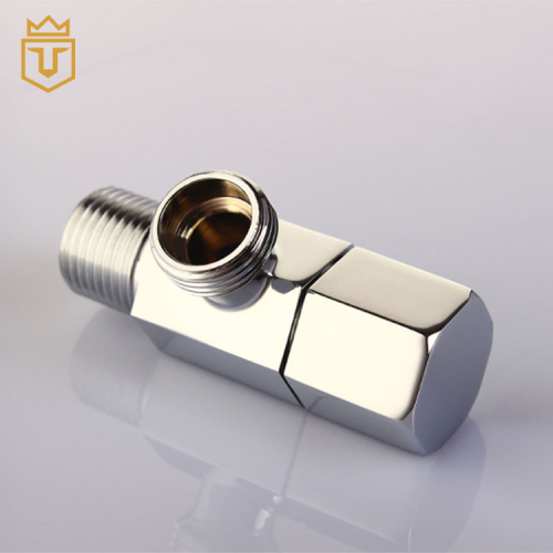 Quick Open Toilet Chrome Brass Hex Angle Valve