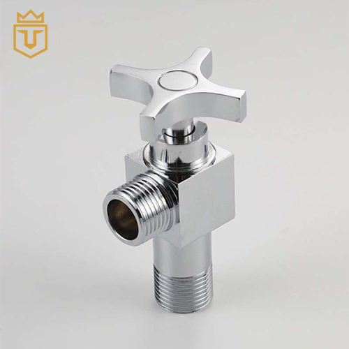 Chromed Cross Handle Toilet Angle Valve