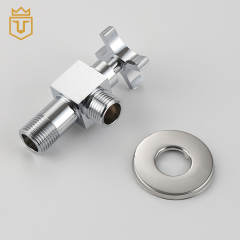 Chromed Cross Handle Toilet Angle Valve