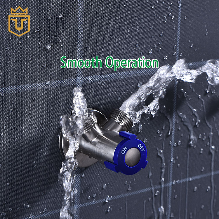 Single Handle 2 Way 90 Degree Angle Valve Double
