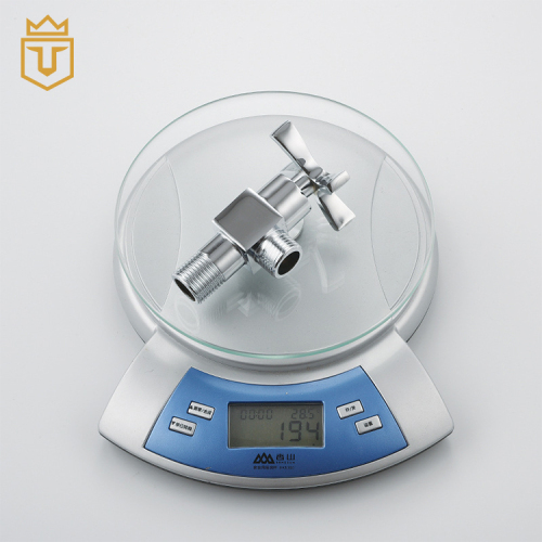 Chromed Cross Handle Toilet Angle Valve