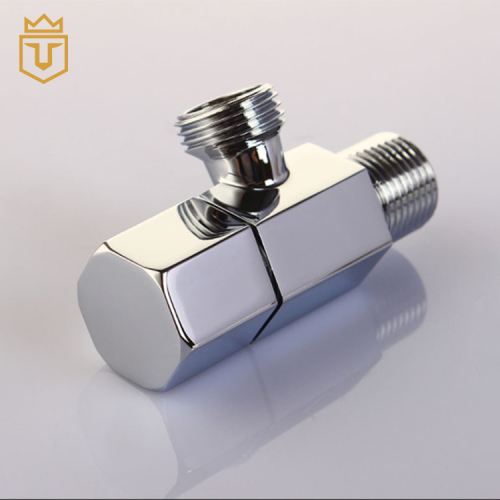 Quick Open Toilet Chrome Brass Hex Angle Valve