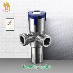 Single Handle 2 Way 90 Degree Angle Valve Double
