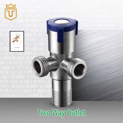 Single Handle 2 Way 90 Degree Angle Valve Double