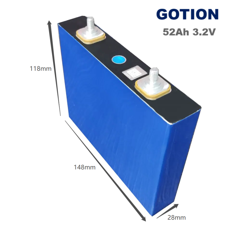 GOTION 52Ah 3.2V LiFePo4 Prismatic Rechargeable Lithium Ion Battery