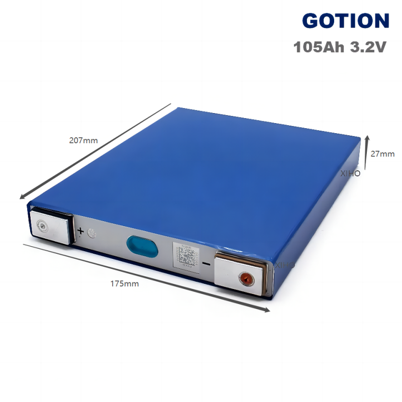 GOTION 105Ah 3.2V LiFePo4 Prismatic Rechargeable Lithium Ion Battery