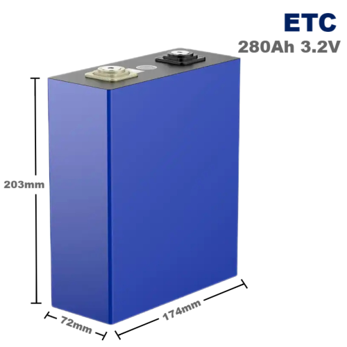 ETC 280Ah 3.2V LiFePO4 Prismatic Rechargeable Lithium Ion Battery