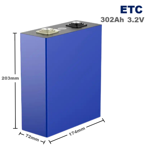 ETC 302Ah 3.2V LiFePO4 Prismatic Rechargeable Lithium Ion Battery