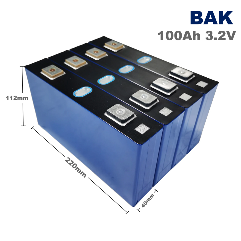 BAK 100Ah 3.2V LiFePO4 Prismatic Rechargeable Lithium Ion Battery