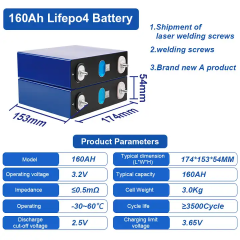 EVE 160Ah 3.2V LiFePO4 Prismatic Rechargeable Lithium Ion Battery