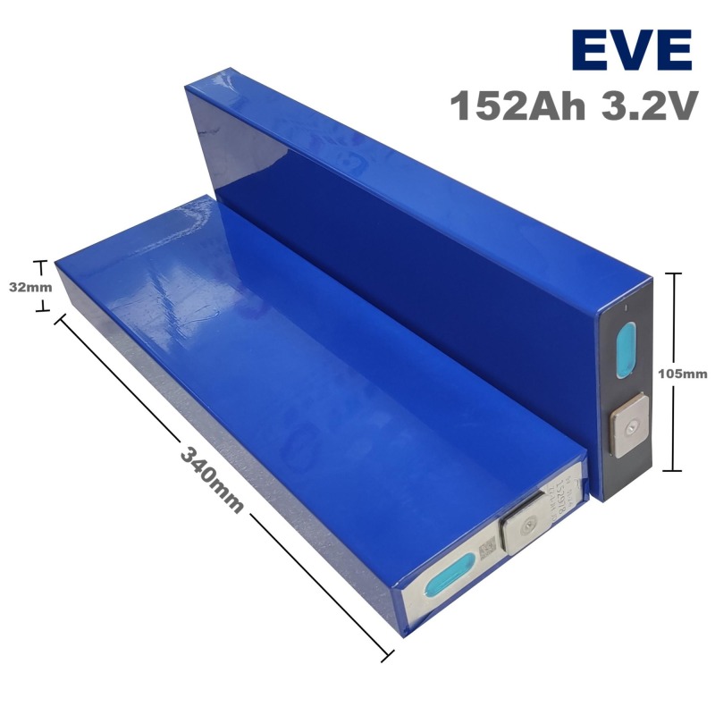 EVE 152Ah 3.2V LiFePo4 Prismatic Rechargeable Lithium Ion Battery