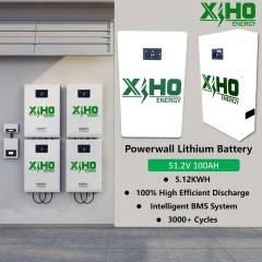 Xiho Design Wall Mounted Lithium Battery Solar Energy Storage Systems 100Ah 48V 51.2V 5KWH Lifepo4 Batteries Pack