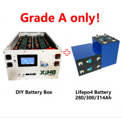 XIHO 15KWH Stackable Lithium Ion Battery Pack 51.2V 48V 300Ah 280Ah EVE LF280K Lifepo4 Grade A Cells JK BMS for Solar Home Energy Storage
