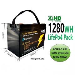 Xiho Design 1Kwh Lithium Battery Pack 12.8V 100Ah Lifepo4 Batteries Pack For Solar Energy Storage Systems
